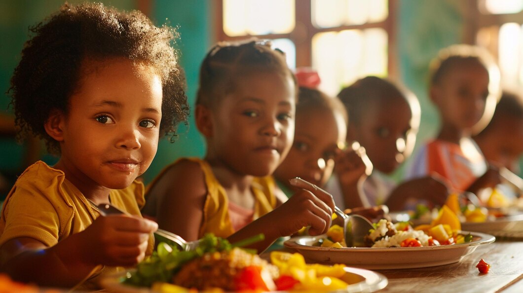 group-children-eating-food-including-one-children_1153744-3647